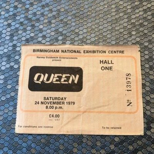 Queen ticket Birmingham NEC 24/11/79 #13978 - Picture 1 of 1