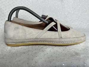L'Amour Des Pieds Beige Suede Nubuck Denisse Flat Comfort Shoes Women's Sz 9.5 M - Picture 1 of 10