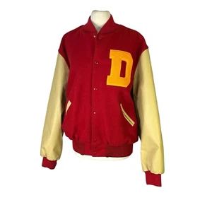 Chaqueta De Colección Deadstock Holloway XL Original Universitaria Hecha en EE. UU. Años 80 Rara Roja - Imagen 1 de 8