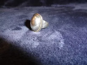 Vintage Georg Jensen 46A Silver Bead Sterling Silver Ring Size 6.5 - Picture 1 of 5