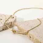 NEW 18K yellow gold plated knot bar pendant necklace jewelry B27A