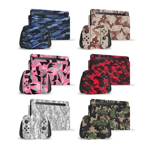 HEAD CASE DESIGNS CAMOUFLAGE VINYL STICKER SKIN DECAL FOR NINTENDO SWITCH BUNDLE - Picture 1 of 14