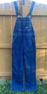 Oshkosh Vestbak Carpenter Overalls Mens Size 36 Waist Plaid Lined - Picture 1 of 12