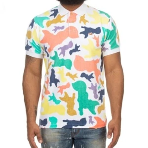 Camisa polo Akoo Terry Blend All Over Logo para hombre talla 3XL. ¡Nuevo con etiquetas! - Imagen 1 de 5