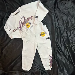 NBA Lakers Sweat Set Kids 10 Sparkle Letters - Picture 1 of 8