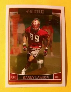 MANNY LAWSON * RC ROOKIE #177 SF 49ERS - N CAROLINA * 2006 TOPPS CROMO NFL - Imagen 1 de 1