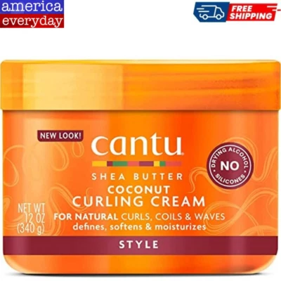 Cantu Coconut Curling Cream with Shea Butter for Natural Hair, 12 oz (Pack Of 1) - Image 1 of 4