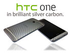 Textured Carbon Fibre Skin Wrap For Htc One M7 Cover Sticker Protector Case