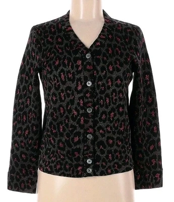 Кардиган Marc By Marc Jacobs из металлической шерстяной смеси с анималистическим принтом размер средний  - Изображение 1 из 4