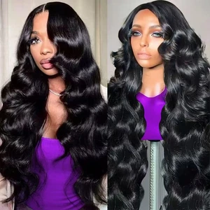 13x6 Body Wave Lace Front Wigs Human Hair 200 Density HD Transparent Lace Fro... - Bild 1 von 7