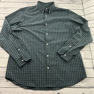 Mizzen + Main Standard kariertes Langarmhemd mit Knopfleiste Herren XL grün blau - Bild 1 von 4