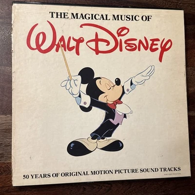 The Magical Music Of Walt Disney 1978 4 LP Vinyl Record Album Box Set 48 pg Book - Image 1 of 4