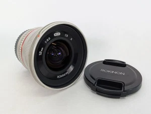 Rokinon 12mm F2.0 High Speed Wide Angle Lens for Fuji X-Mount - Picture 1 of 6