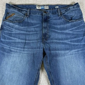 Ariat M2 Men’s 42x34 Traditional Relaxed Fit Bootcut Denim Blue Jeans - Picture 1 of 10