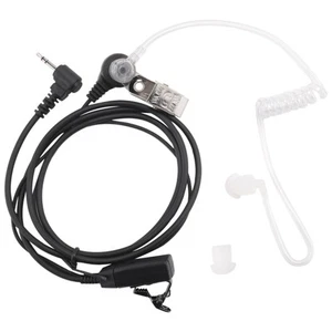 1 Pin Covert Acoustic Tube Earpiece Surveillance Headset With Ptt & Mic For1563 - Picture 1 of 7