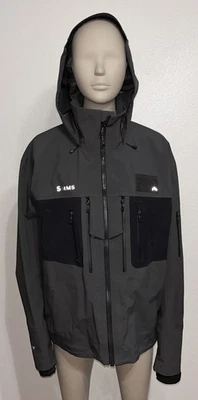 Chaqueta táctica con capucha Simms G3 Guide ligera gris carbono varios bolsillos talla M Foto 1 de 4