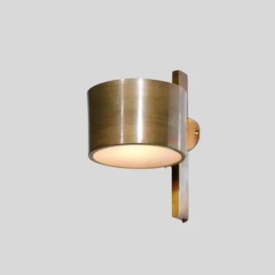 Raw Brass Mid-Century Italian Sputnik Wall Sconce – Articulated Vanity Light" - Image 1 of 4