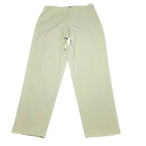 Eileen Fisher Ankle Hose Damen Gr. M Baumwolle Stretch Seitenreißverschluss limettengrün - Bild 1 von 10