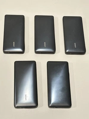 Anker Nano 20K 30W w/ Built-In USB-C Portable Charger Lot of 5 AS IS FOR PARTS - Image 1 of 3