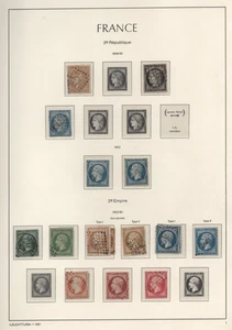 FRANCIA 1849-1875 COLECCIÓN DE 57 SELLOS DE EMISIONES CERES Y NAPOLEÓN - Imagen 1 de 3