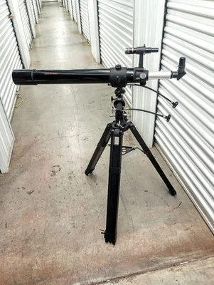  Celestron First Scope EQ80 Telescope Model # 21070.  - Image 1 of 4