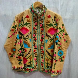 Chaqueta Suzani para mujer, abrigo chaqueta Suzani de invierno - Imagen 1 de 10