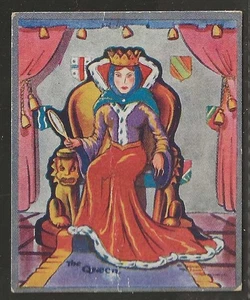 BARRATT-CHARACTERS FROM FILM CARTOONS 1940-#088- SNOW WHITE 7 DWARFS - THE QUEEN - Picture 1 of 2