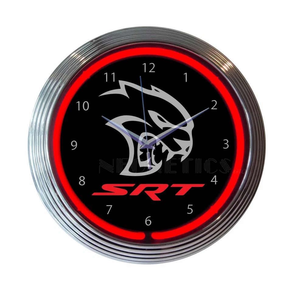 Neonetics 10" Dodge Hellcat Neon Wall Clock