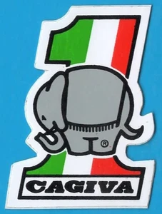 ADESIVO VINTAGE STICKER AUTOCOLLANT AUFKLEBER AUTO MOTO TUNING CAGIVA - Picture 1 of 1