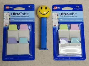 Avery 1 x 1.5 Mini Note Tabs Index Ultra Notetabs Pastel 40Pk ~ 2 Packages 74761 - Picture 1 of 2