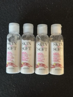 4x Avon Skin So Soft Soft Sensual Body Lotion 60 ml 2 oz Travel New Old Stock - Image 1 of 3
