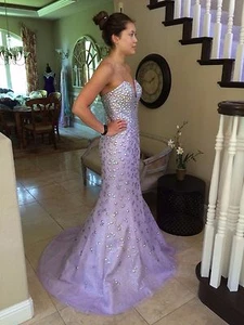 $799 NWT JOVANI MERMAID PROM/PAGEANT/FORMAL DRESS/DRESS #23840 TALLA 0 - Imagen 1 de 12