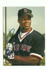 J.J. Johnson 1994 Bowman autographed auto signed card Red Sox