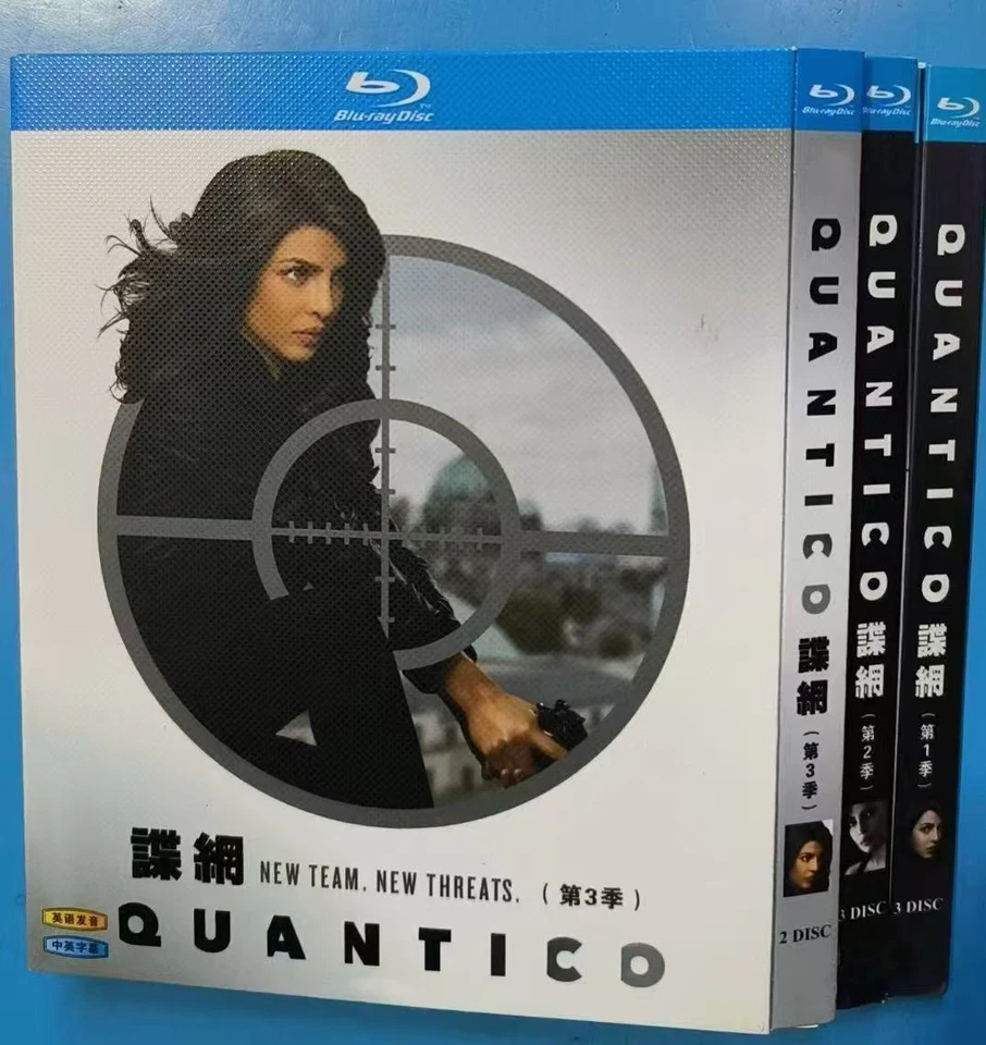 Quantico Temporada 1-3 Serie de TV Juego de 8 Discos Todas las Regiones Nuevo - Imagen 1 de 1