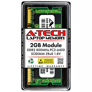 2GB DDR2-800 SODIMM Micron MT16HTF25664HZ-800M1 Equivalent Laptop Memory RAM - Picture 1 of 2