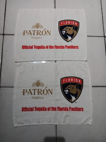 2 Florida Panthers 2023 Patron Tequila Playoff NHL Rally Towels Shield 19 X 14.5 Cover