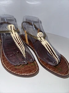 Sam Edelman Women’s Flats Size US 8M Model Gigi Brown Leather - Picture 1 of 7