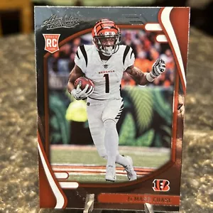 JaMarr Chase 2021 Panini Absolute Rookie Card #105 Cincinnati Bengals - Picture 1 of 3