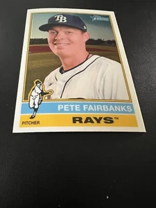 2025 Topps Heritage Chrome Pete Fairbanks #361 Tampa Bay Rays - Bild 1 von 2