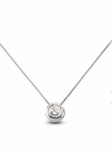 STUPENDO PUNTOLUCE IN ORO BIANCO CON DIAMANTE NATURALE CT. 0,30 "E" COLOR - Foto 1 di 6