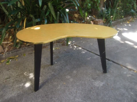 1950s Australian Vintage Kidney-Shaped Coffee Table  Retro Collectables Cover
