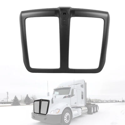 Marco de rejilla de plástico negro mate sin red de pantalla de insectos para Kenworth T680 2014-2022 Foto 1 de 4