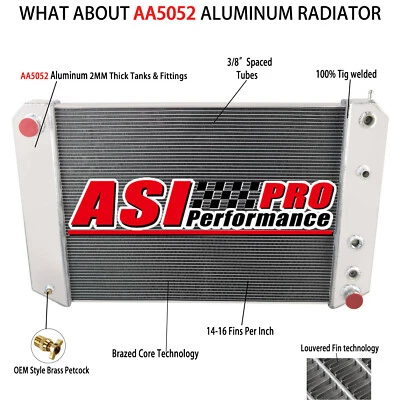 3-Core Radiator For Chevy/GMC C6000 C6500 C7000 Topkick C60 C70 Kodiak 6.0L 6.6L - Image 1 of 4