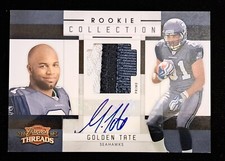 2010 Threads Collection Materials Signatures /15 Golden Tate #16 RC Jersey Auto