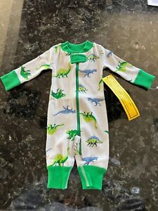 NWT Moon and Back By Hanna Andersson Pajamas Organic Cotton Newborn Dinosaurs