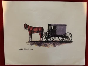 Stephen Edwards Lancaster Amish Buggy Print 8"x10" - Picture 1 of 1
