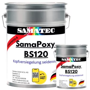Bodenbeschichtung Kopfversiegelung seidenmatt Epoxidharz 2K Epoxy BS120 1kg/10m² - Bild 1 von 17