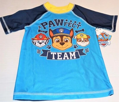 PAW Patrol Team Chase Marshall Rubble Nickelodeon Show Shirt New! Boys Size 3T - Image 1 of 2