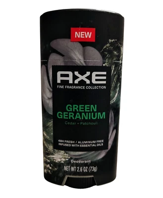 Desodorante Axe Fragancia Fina Hombre Libre de Aluminio Verde Geranio 2.6 OZ Foto 1 de 2