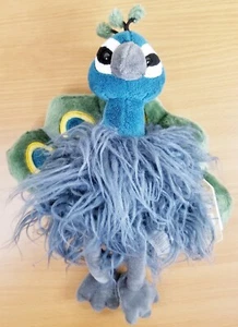 Ganz 9" Plush Peacock Periwinkle Preowned with tags - Picture 1 of 9
